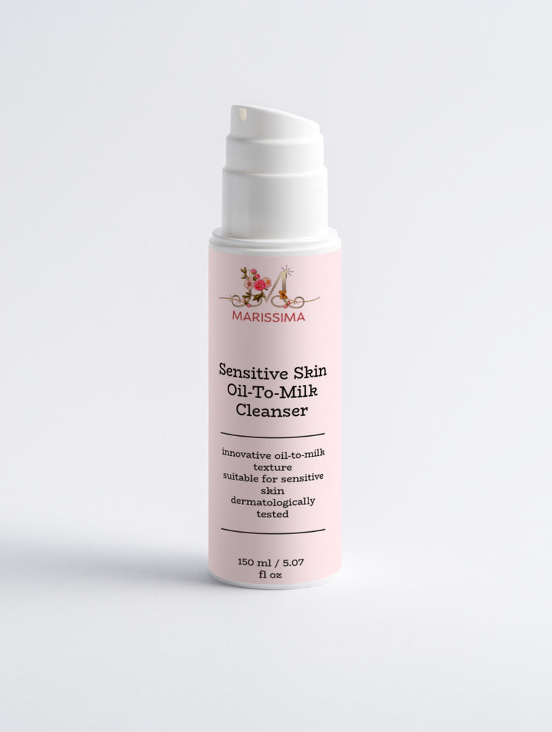 Marissima Sensitive Skin Oil to Milk Cleanser (150ml) – Gentle, Nourishing Cleanser for Delicate Skin | SupplyQueen