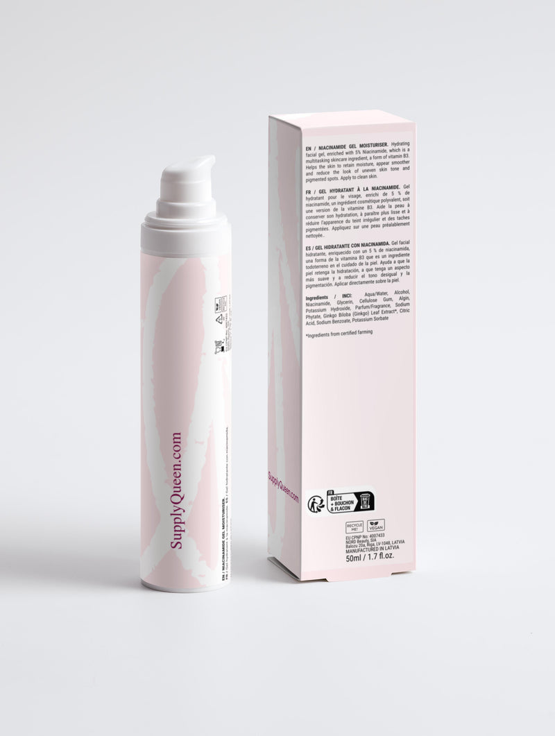 Marissima Niacinamide Gel Moisturizer (50ml) – Lightweight Hydration for Balanced Skin | European-Made | SupplyQueen