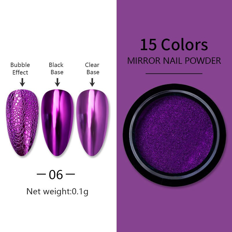 Tanzanite Light Purple Mirror Nail Art Powder