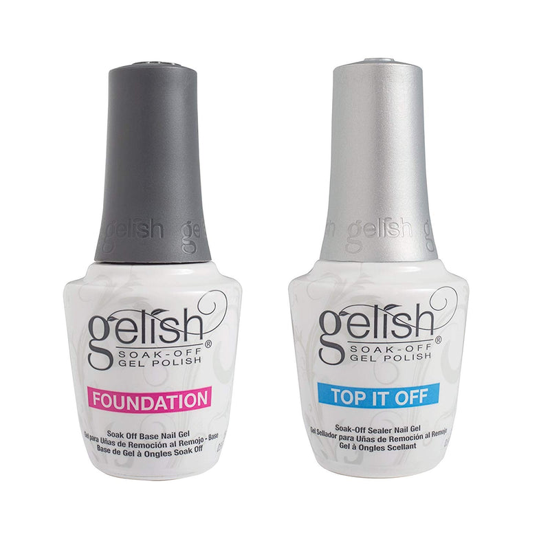 Gelish Dynamic Duo Foundation Base & Top It Off Sealer Soak Off Gel Nail Polish