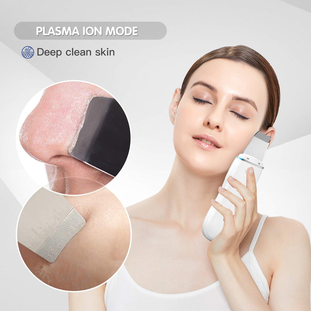 Ultrasonic Skin Scrubber Kit EMS LED Facial Massager