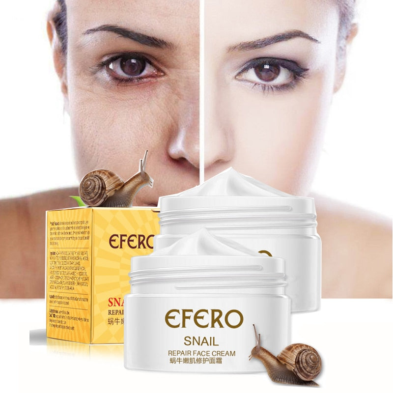 Snail/Hyaluronic Acid/Green Tea Face Cream Whitening Anti-Aging Anti-Wrinkle Face Cream