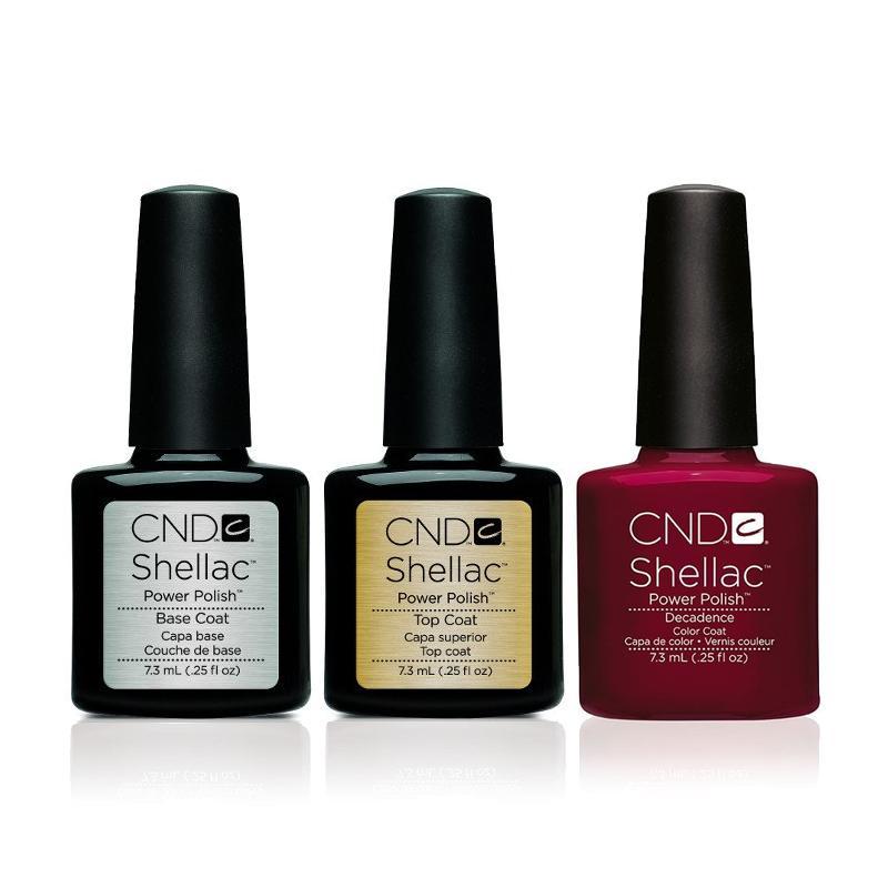 CND - Shellac Combo - Base, Top & Decadence