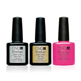 CND - Shellac Combo - Base, Top & Hot Pop Pink