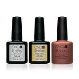 CND - Shellac Combo - Base, Top & Leather Satchel