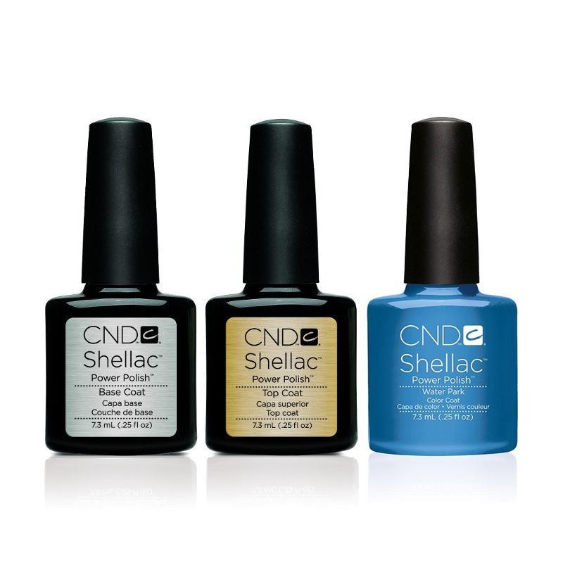 CND - Shellac Combo - Base, Top & Water Park