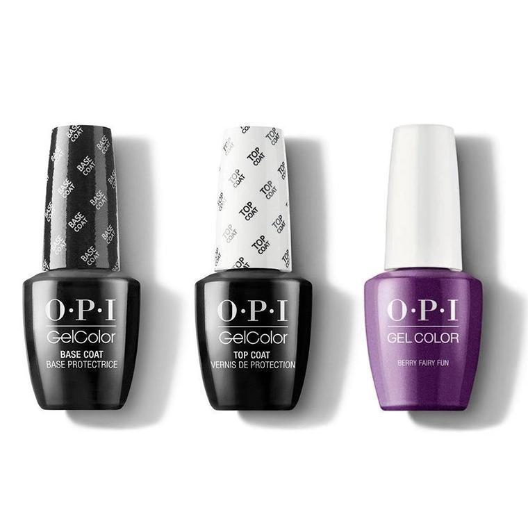 OPI - GelColor Combo - Base, Top & Berry Fairy Fun