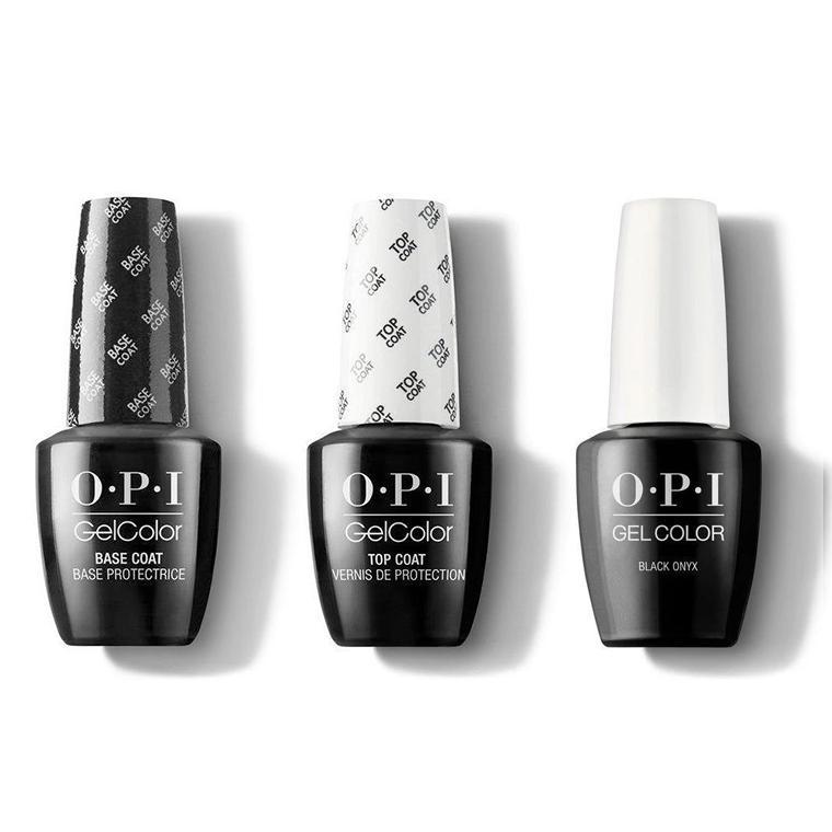 OPI - GelColor Combo - Base, Top & Black Onyx
