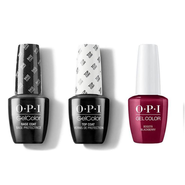 OPI - GelColor Combo - Base, Top & Bogota Blackberry