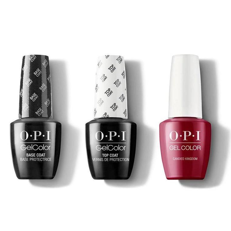 OPI - GelColor Combo - Base, Top & Candied Kingdom