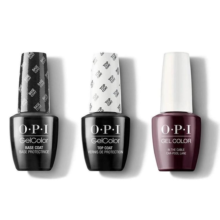 OPI - GelColor Combo - Base, Top & In the Cable Car-pool Lane