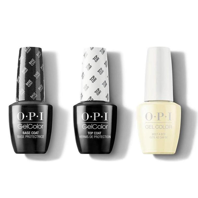 OPI - GelColor Combo - Base, Top & Meet A Boy Cute As Can Be