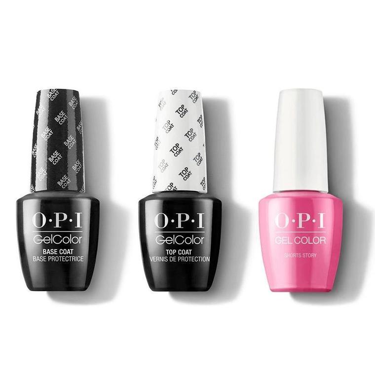 OPI - GelColor Combo - Base, Top & Short Story