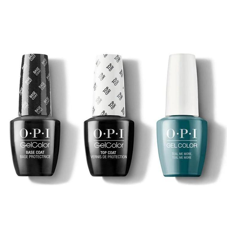 OPI - GelColor Combo - Base, Top & Teal Me More, Teal Me More