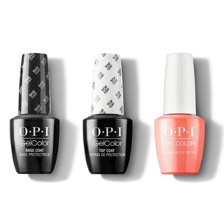 OPI - GelColor Combo - Base, Top & Toucan Do It If You Try